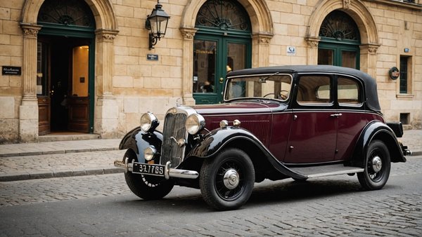 Découvrez bordeaux en voiture ancienne vintage